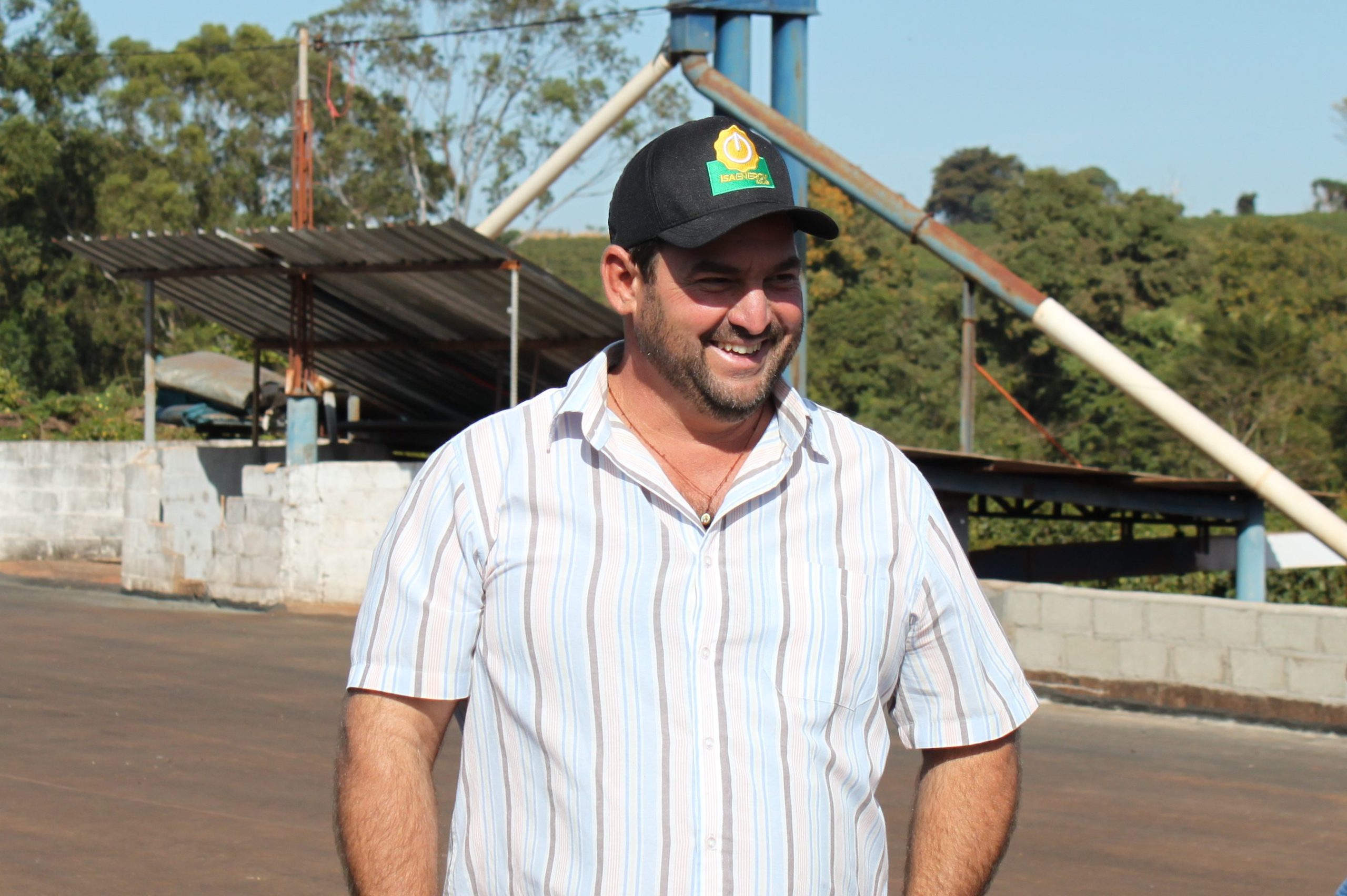 Foto de João Mazzo - Produtor de café veroo no mês de agosto